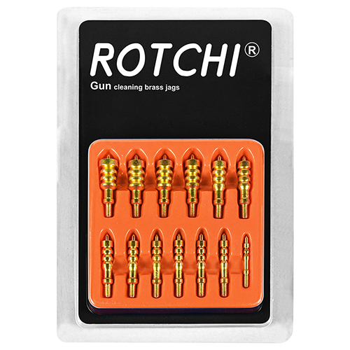 13 vnt. pakuotės pistoleto valymo žalvarinių dantukų rinkinys, lizdinės plokštelės pakuotė