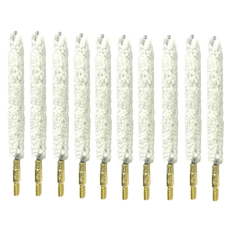 Medvilninių laidų pistoletų valymo šluostės skylėms valyti