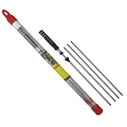 Šautuvo ir pneumatinio pistoleto rinkinio 4 dalių vamzdelis supakuotas