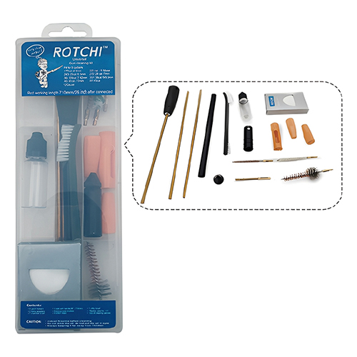 Šautuvo rinkinys su vamzdžio kreiptuvu ir pistoleto alyva