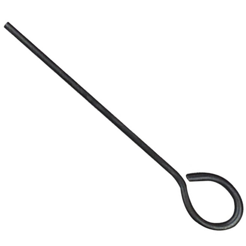 Stee pistoleto valymo strypas su žiedine rankena rankiniam pistoletui