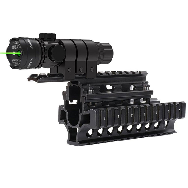 Taktinė lauko medžioklė šaudymo šautuvu pistoletas Glock Picatinny bėgių laikiklis Green Dot Sight lazerinis taikiklis Pistoletui